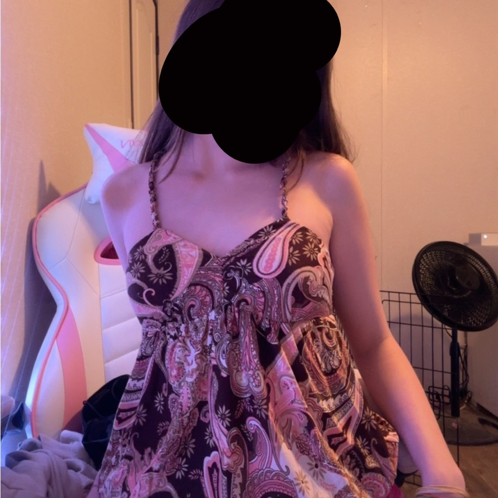 ankle length 2000s dress with built in bra